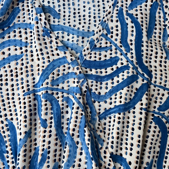 NIC+ZOE Blue and White Midi Dress - Picture 7 of 14